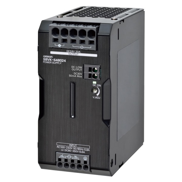 OMRON - Schaltnetzteil, buchform, 480W, 24V DC, 20A, DIN-Hutschiene