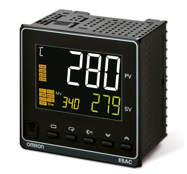 OMRON - Universalregler, 1/4 DIN, Regelausgang 1 Relais, 4 Zusatzaus