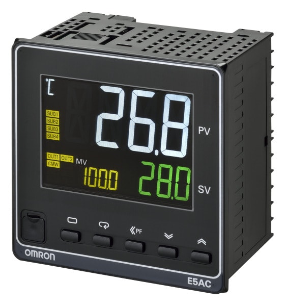 OMRON - Universalregler, 1/4 DIN, Regelausgang 1 Relais, 4 Zusatzaus