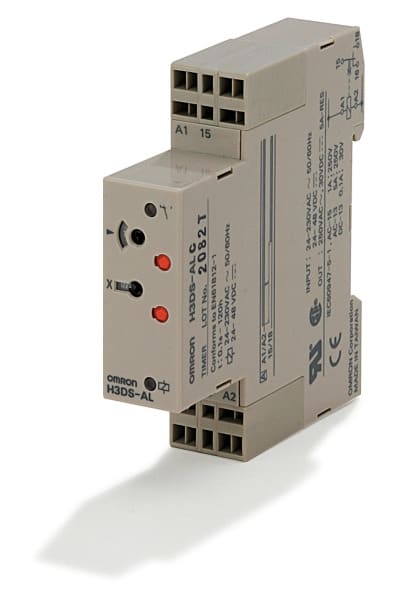 OMRON - Zeitrelais, ansprechverzögert, 24-230VAC/24-48VDC,1 Wechsler