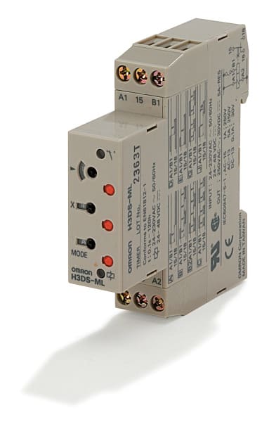 OMRON - Zeitrelais, 8 Zeitfunktionen, 24-230VAC/24-48VDC, 1 Wechsler