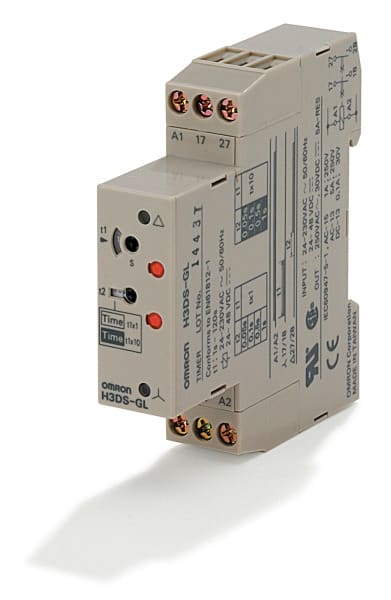 OMRON - Zeitrelais, Stern-Dreieck, 24-230VAC/24-48VDC, 2 Schließer