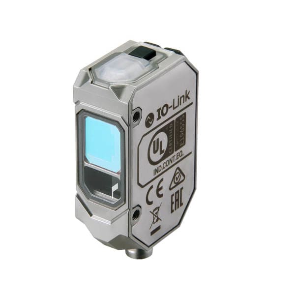 OMRON - Photoelectric sensor, rectangular housing, stainless steel, red laser class 1,