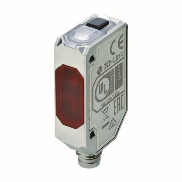 OMRON - Fotoelektrischer Sensor, kompakt, quadratisch, Edelstahl, BGS, 80 mm, rote LED