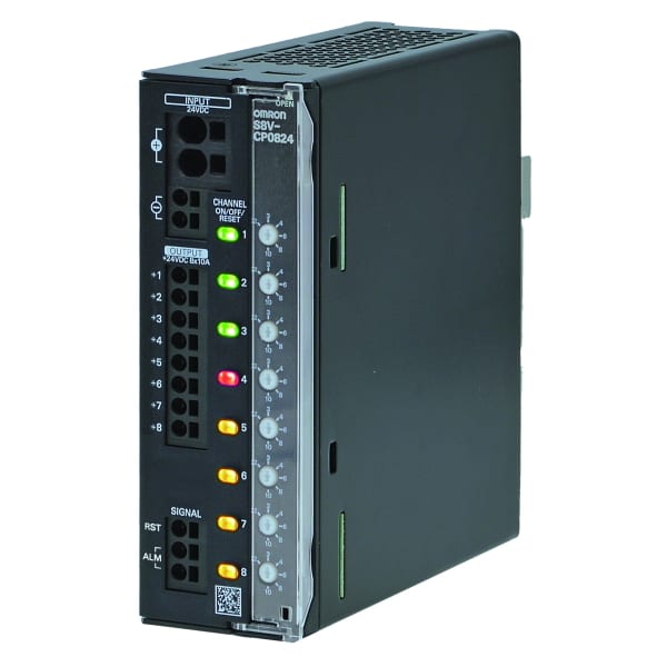 OMRON - Elektronischer Schutzschalter, 8 Kanäle, max 10 A pro Kanal, 24 VDC