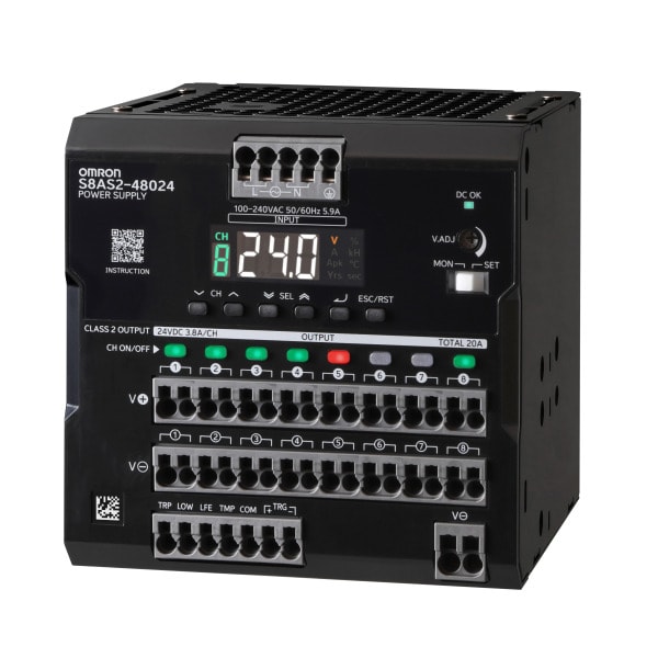 OMRON - Netzteil, 480 W, 24 VDC, 100 bis 240 VAC Eingangsspannung, insgesamt 20 A Strom