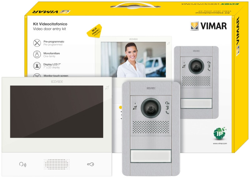 ELVOX - IP-Videoset 1-Fam. Pixel TAB 7S (erw. bis 4 Teilnehmer)
