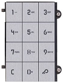 ELVOX - Pixel Frontplatte für Tastaturmodul, grau