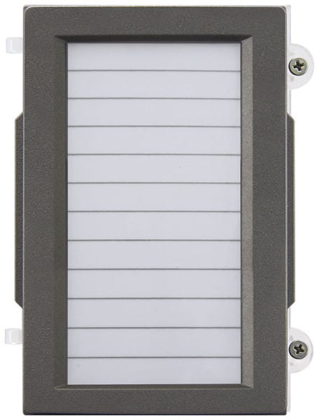 ELVOX - Namensschild-Frontmodul IK10 IP54 Heavy