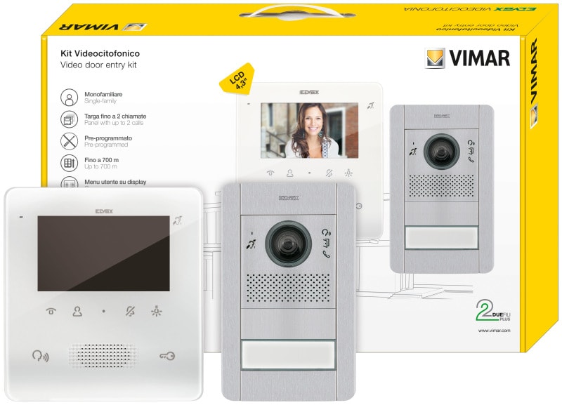 ELVOX - Set Videohaustel.2F+ 1-Fam.TabFree 4,3