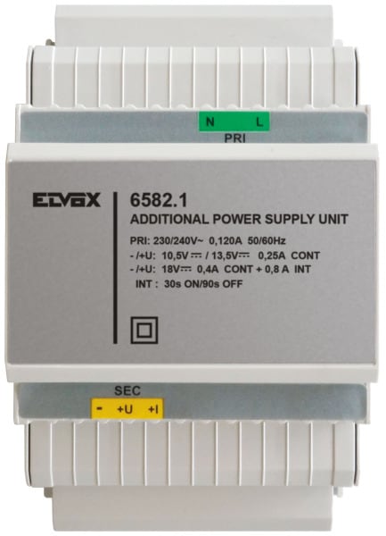 ELVOX - Lineares Zusatznetzteil Ausgang 10,5/13,5/18 VDC REG 4TE
