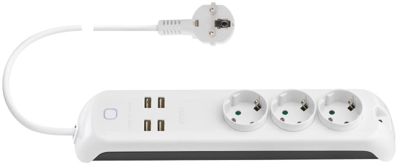 VIMAR - Tischverteiler 3-fach mit 4x USB mit WLAN-Anbindung