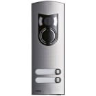 ELVOX - A/V-Frontplatte 2M IK10 2 Tasten Stahl