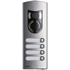 ELVOX - A/V-Frontplatte 2M IK10 4 Tasten Stahl