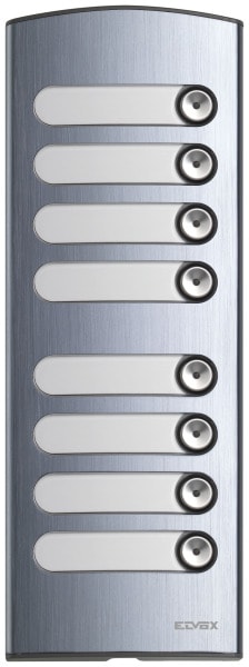ELVOX - Zusätzl. Frontplatte 2M 8 Tasten Alu