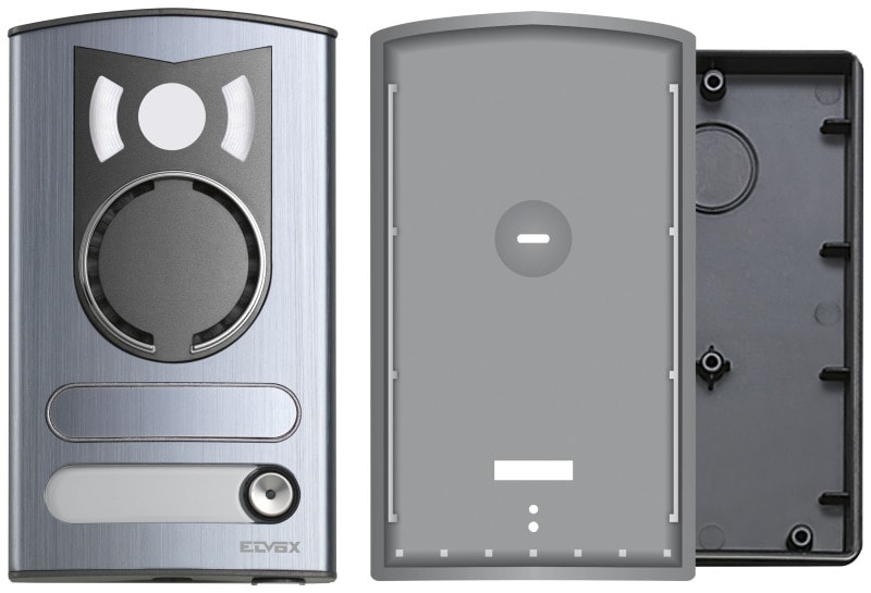 ELVOX - A/V-Frontplatte 1 Taste, Aluminium