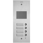 ELVOX - Abdeck.Steely 2F+ Audio 4-Taste edelstah