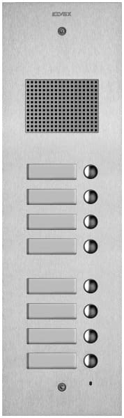 ELVOX - Abdeck.Steely 2F+ Audio 8-Taste edelstah