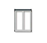 ELVOX - Rahmen f. 4M 2x2 Lichtgrau