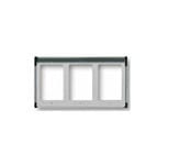 ELVOX - Rahmen f. 3M 3x1 Lichtgrau