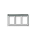 ELVOX - Rahmen f. 3M 3x1 Lichtgrau