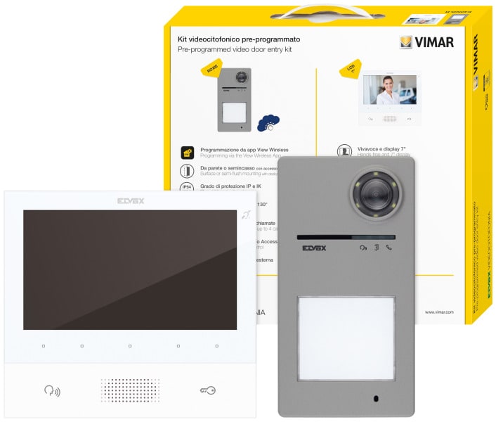 ELVOX - Set Videohaustelef.1/2-Fam.Tab7w+40170