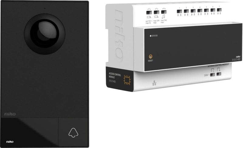 NIKO - Video Kit, 2 drahtig, mit Steuerung und Außensprechstelle, für Aufputz