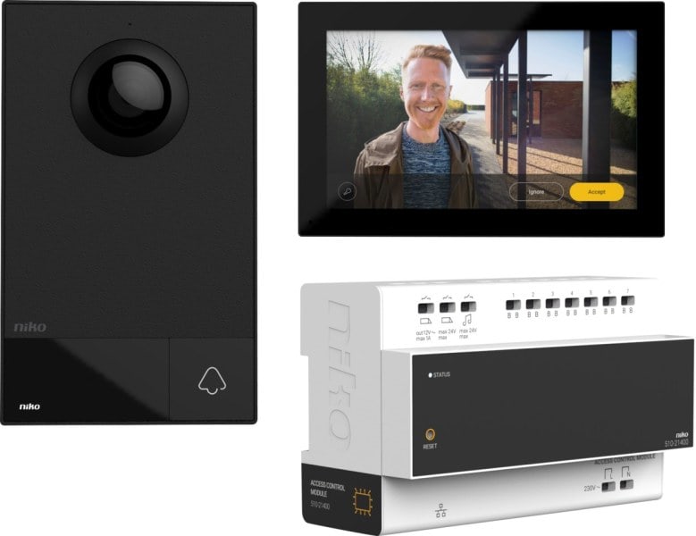NIKO - Video Kit, 2 drahtig, mit Steuerung, Außen und Innensprechstelle