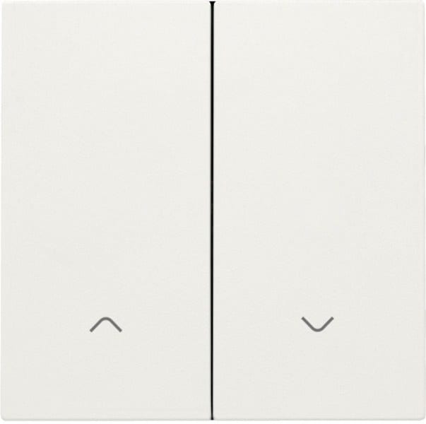 NIKO - Abdeckung für elektronischen Doppel Rollladenschalter, white