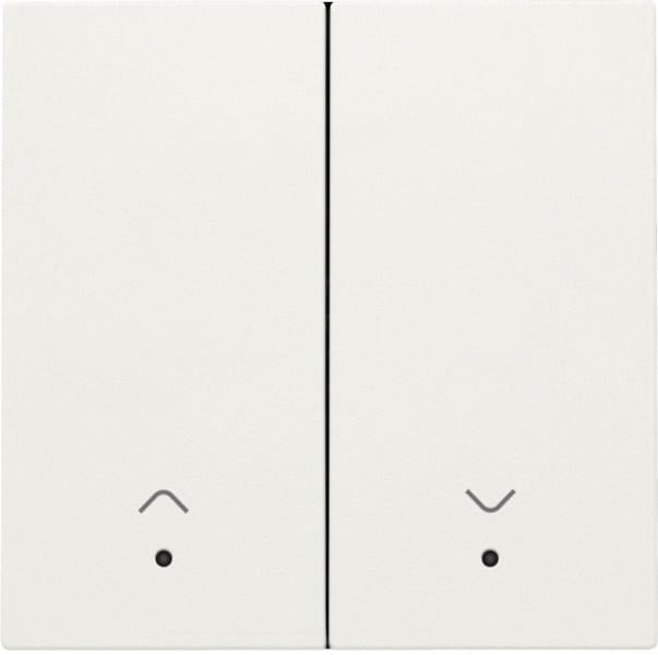 NIKO - Abdeckung mit Linse für elektronischen Doppel Rollladenschalter, white