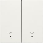 NIKO - Abdeckung mit Linse für elektronischen Doppel Rollladenschalter, white