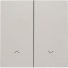 NIKO - Abdeckung für elektronischen Doppel Rollladenschalter, light grey