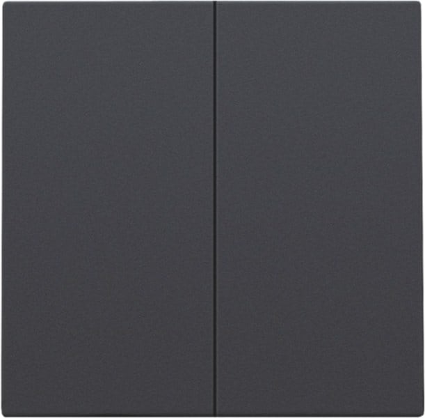 NIKO - Abdeckung für elektronischen Doppelschalter/Taster, anthracite