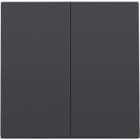NIKO - Abdeckung für elektronischen Doppelschalter/Taster, anthracite