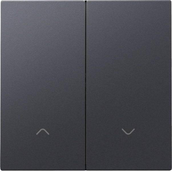 NIKO - Abdeckung für elektronischen Doppel Rollladenschalter, anthracite