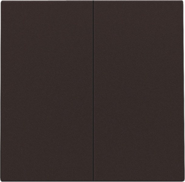NIKO - Abdeckung für elektronischen Doppelschalter/Taster, dark brown