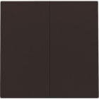 NIKO - Abdeckung für elektronischen Doppelschalter/Taster, dark brown