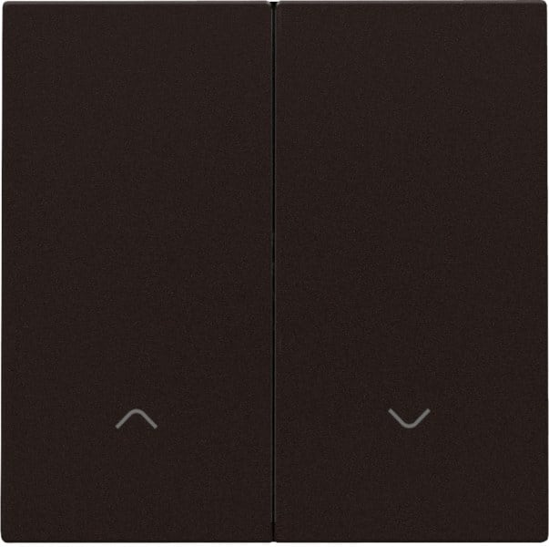 NIKO - Abdeckung für elektronischen Doppel Rollladenschalter, dark brown