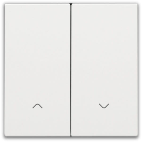 NIKO - Abdeckung für elektronischen Doppel Rollladenschalter, white coated
