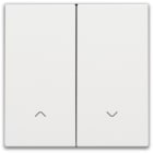 NIKO - Abdeckung für elektronischen Doppel Rollladenschalter, white coated