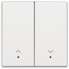NIKO - Abdeckung mit Linse für elektronischen Doppel Rollladenschalter, white