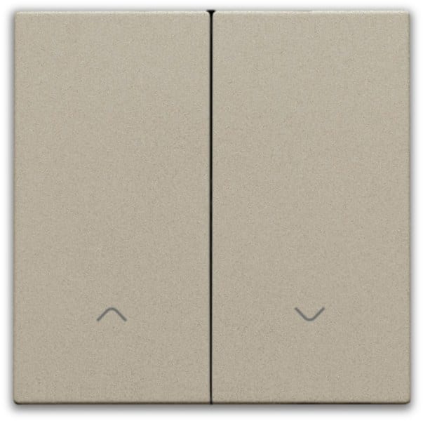 NIKO - Abdeckung für elektronischen Doppel Rollladenschalter, champagne coated