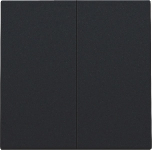 NIKO - Abdeckung für elektronischen Doppelschalter/Taster, black coated