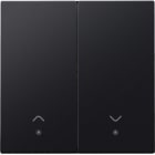 NIKO - Abdeckung mit Linse für elektronischen Doppel Rollladenschalter, black
