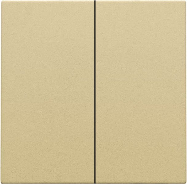 NIKO - Abdeckung für elektronischen Doppelschalter/Taster, gold coated
