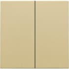 NIKO - Abdeckung für elektronischen Doppelschalter/Taster, gold coated