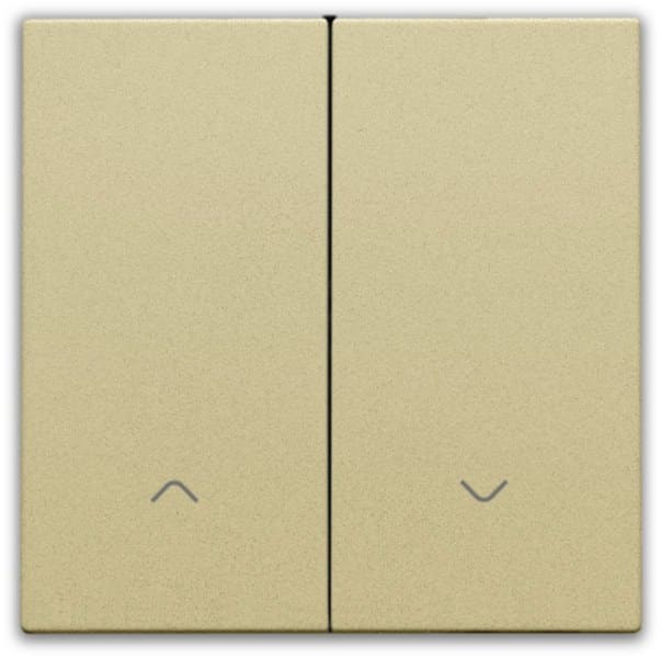 NIKO - Abdeckung für elektronischen Doppel Rollladenschalter, gold coated