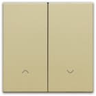 NIKO - Abdeckung für elektronischen Doppel Rollladenschalter, gold coated