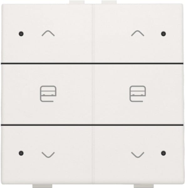 NIKO - Zweifach Taster mit LED für Niko Home Control, white