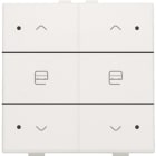 NIKO - Zweifach Taster mit LED für Niko Home Control, white